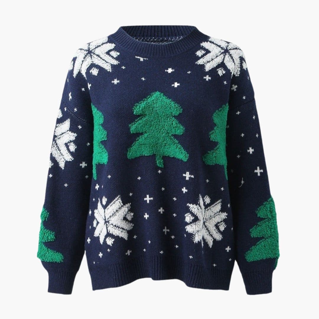 Pull de Noël Femme avec Col Rond