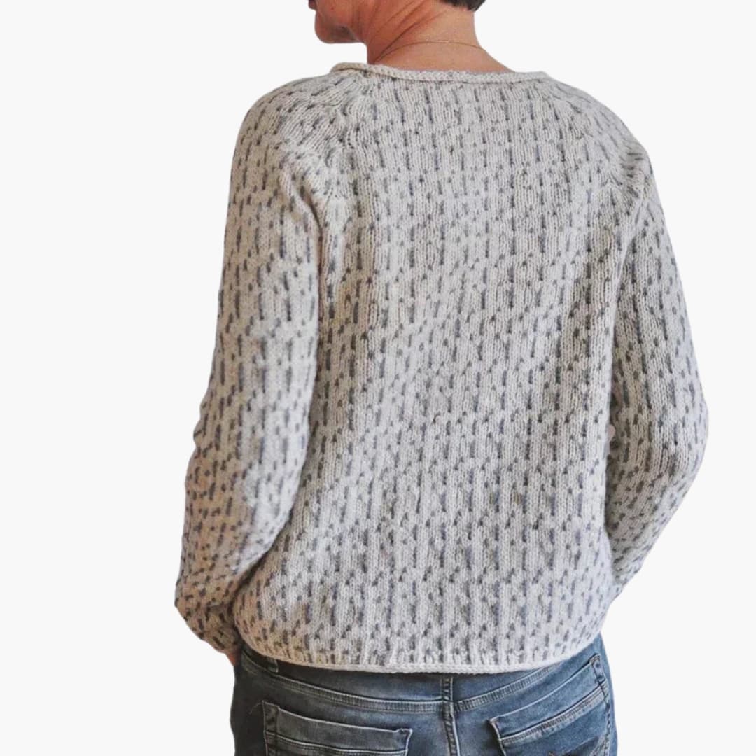Pull femme avec col rond et manches longues