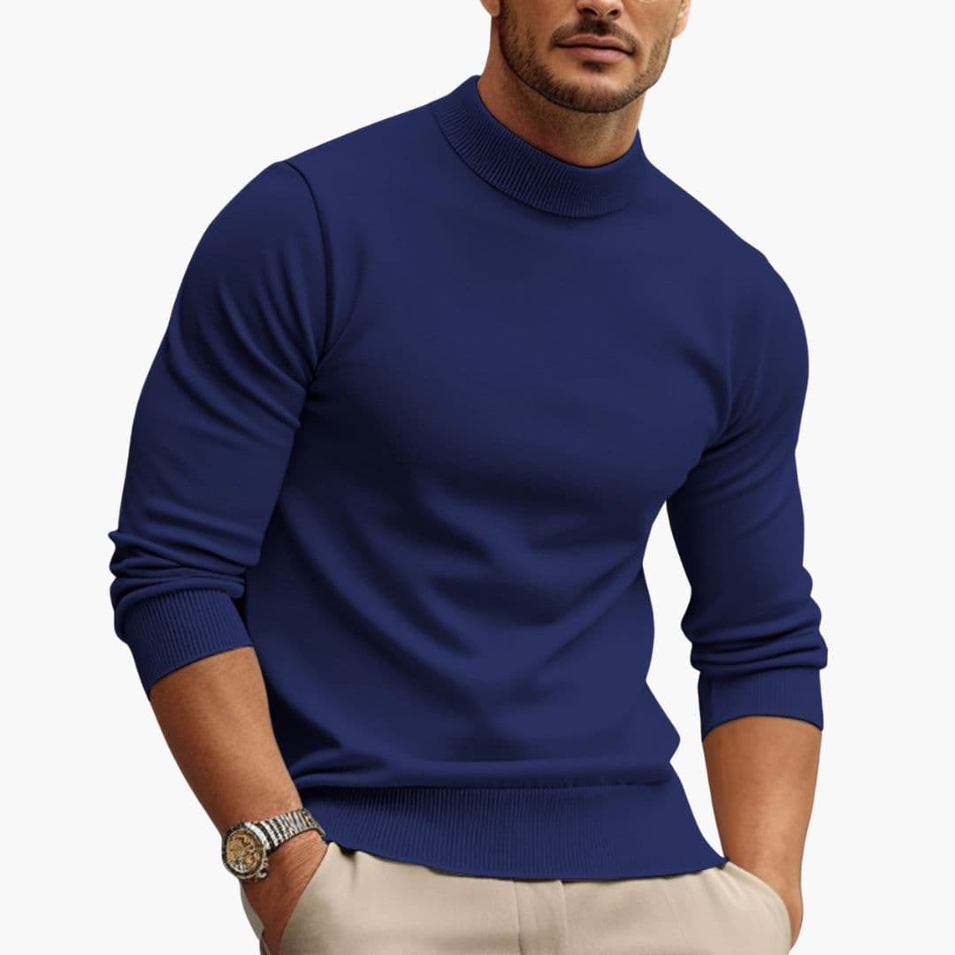 Pull homme à col rond et manches longues