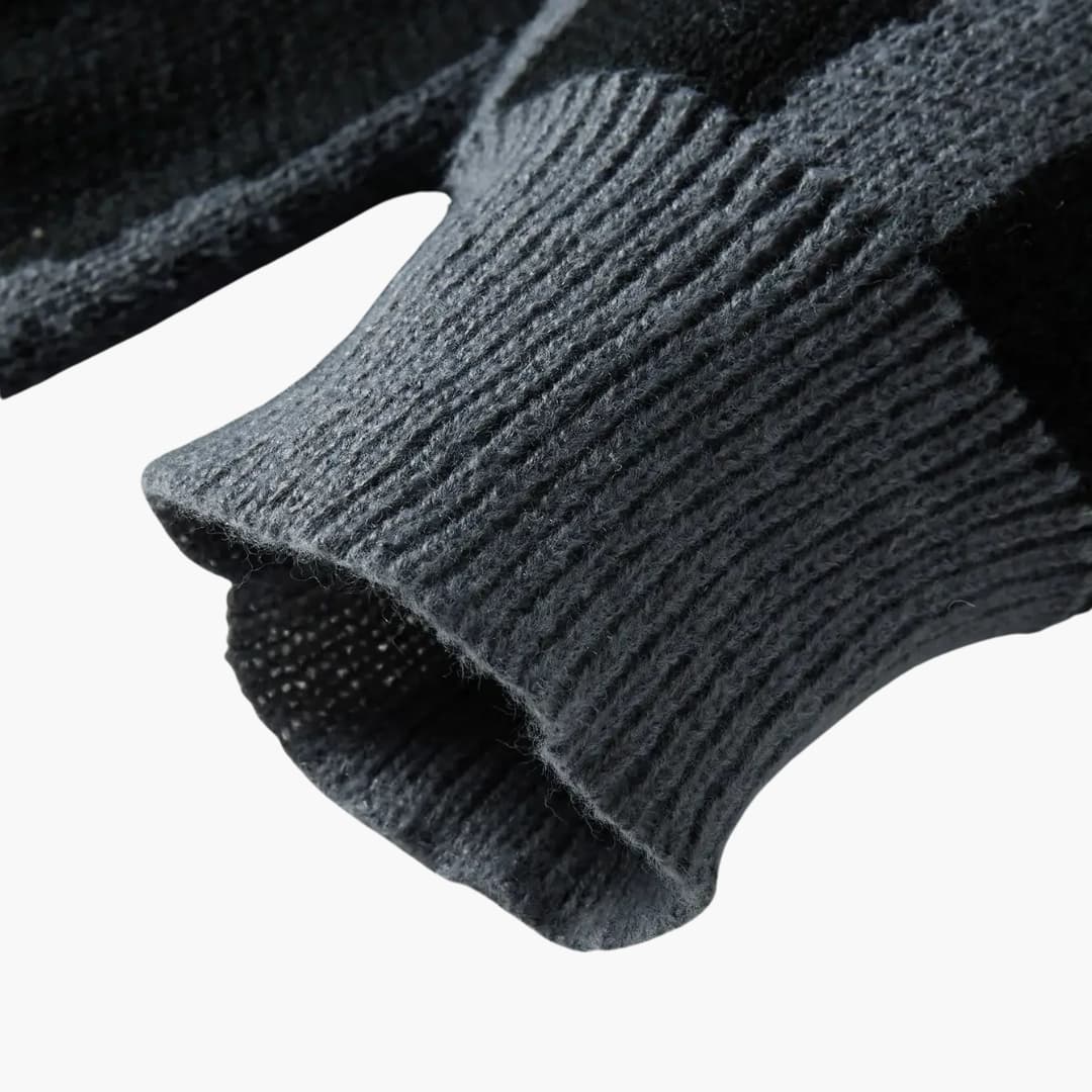 Pull pour homme avec imprimé abstrait et poignets côtelés