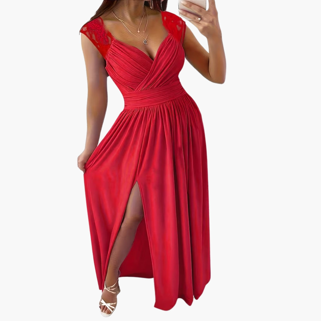 Abito elegante da donna con scollo asimmetrico