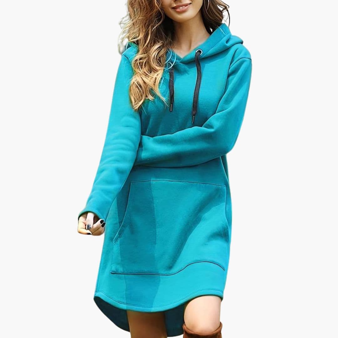 Bata con Capucha para Mujer con Bolsillo Canguro