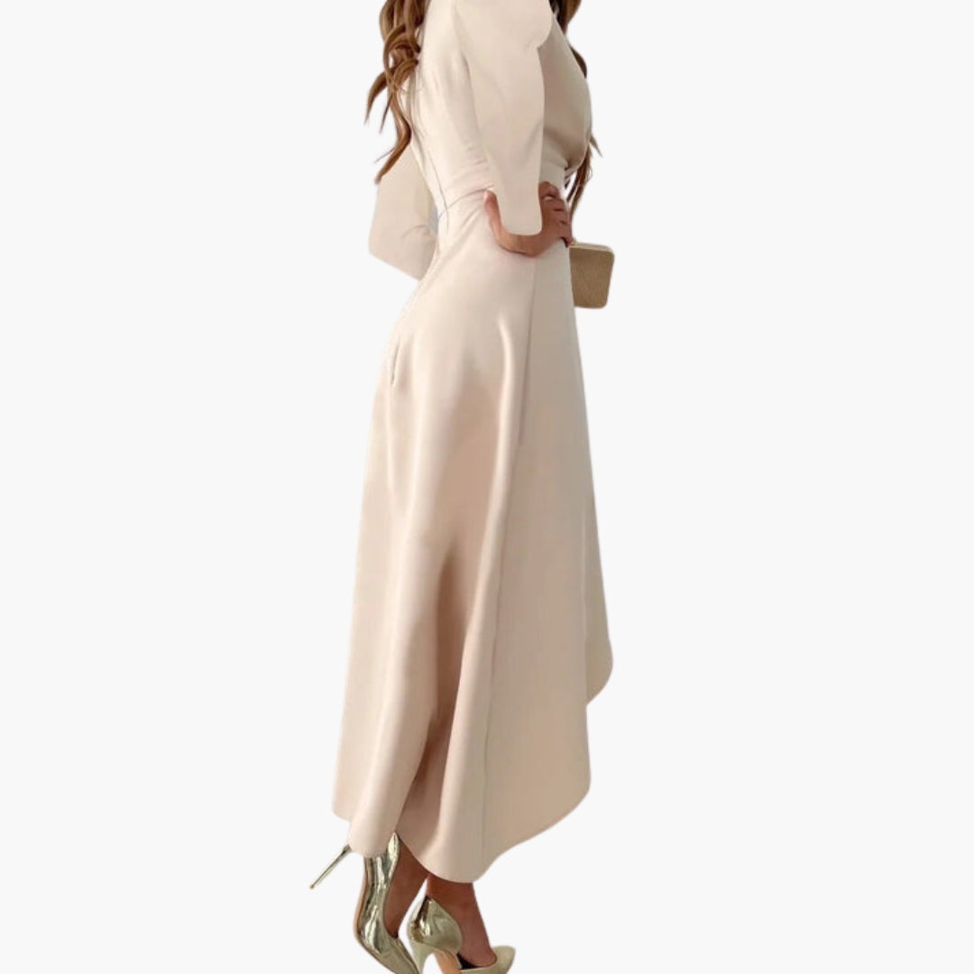 Robe portefeuille femme à manches longues