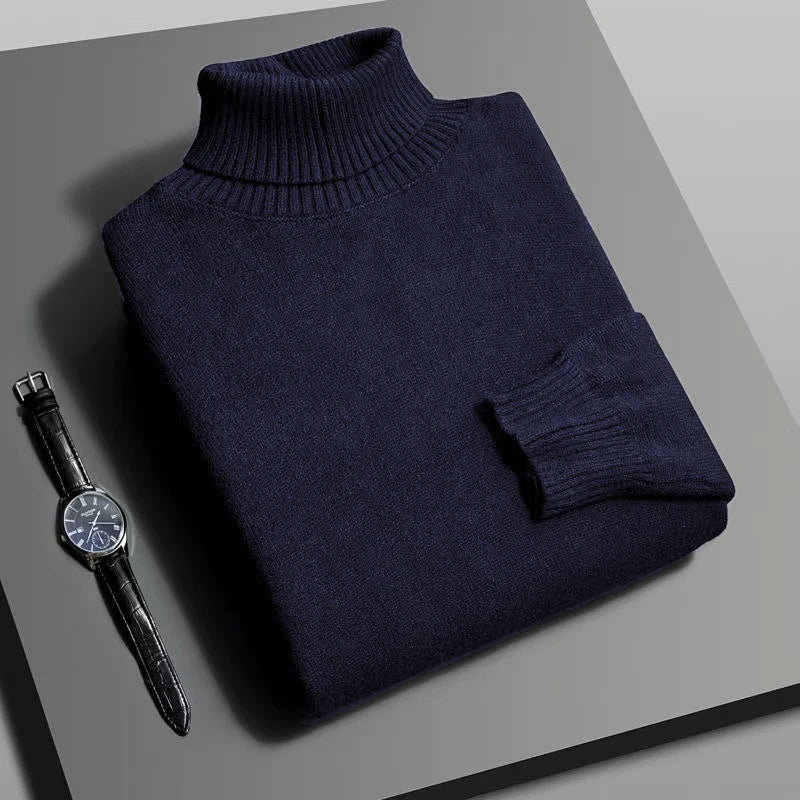 Pull Col Roulé Homme Automne Hiver | Confort Chaud et Style Chic