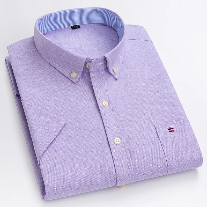 Chemise boutonnée pour hommes | Manches courtes