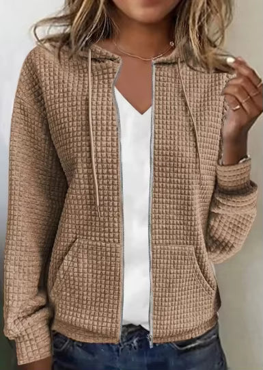 Hoodie femme zippé | sweat à capuche confortable pour toutes les saisons