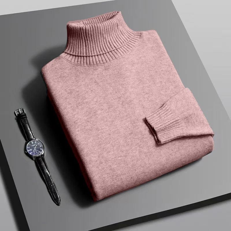 Pull Col Roulé Homme Automne Hiver | Confort Chaud et Style Chic