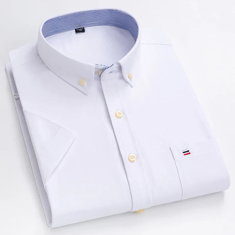 Chemise boutonnée pour hommes | Manches courtes