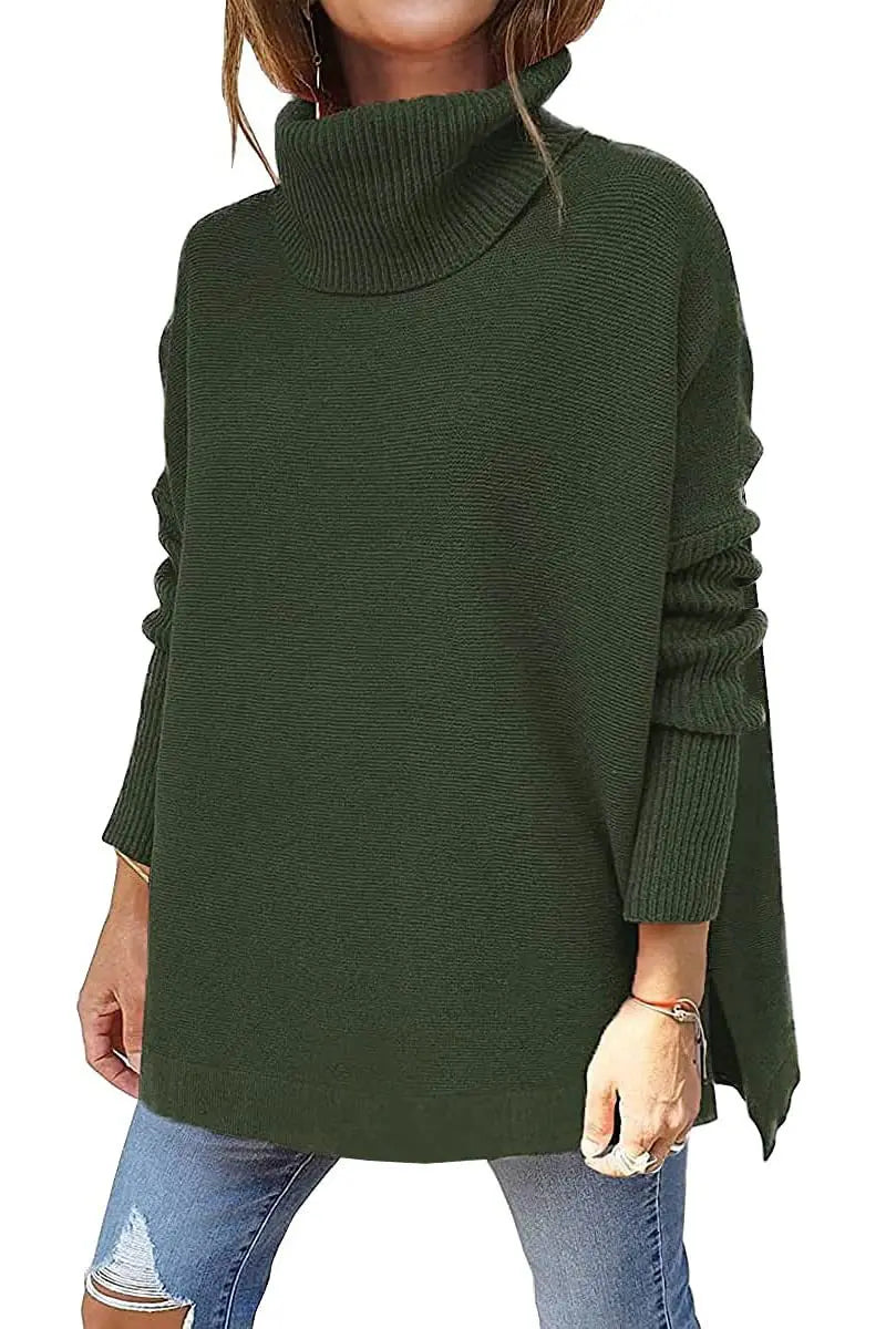 Pull Col Roulé Femme En Maille Douce | Chaud Et Confortable Pour L’Hiver