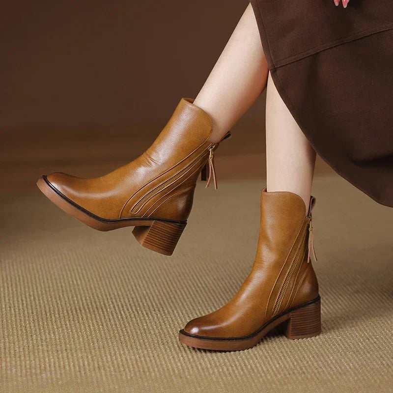 Bottines femme | Semelle stable, confort durable | Style élégant polyvalent hiver et mi-saison