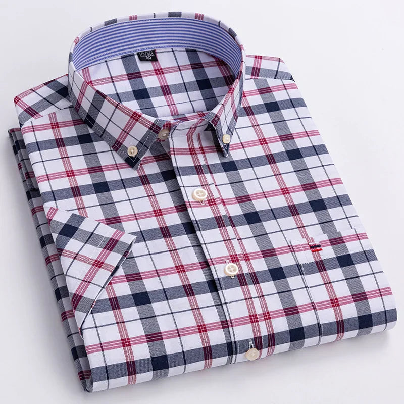 Chemise boutonnée pour hommes | Manches courtes