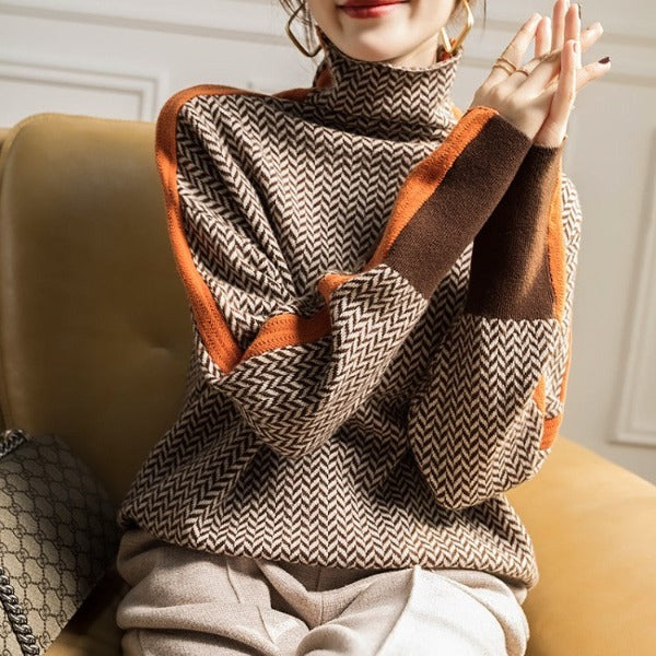 Pull Femme Rayé Polyvalent | Confort Quotidien et Style Intemporel