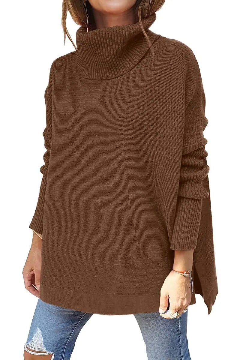 Pull Col Roulé Femme En Maille Douce | Chaud Et Confortable Pour L’Hiver