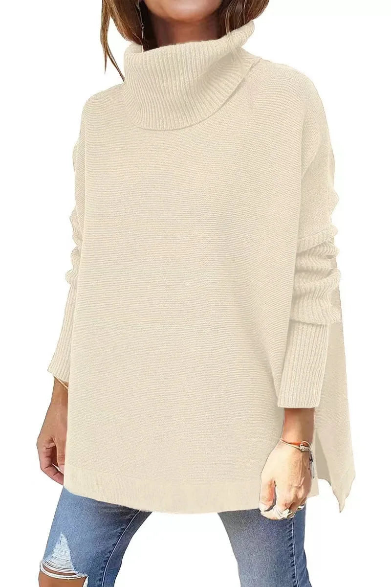 Pull Col Roulé Femme En Maille Douce | Chaud Et Confortable Pour L’Hiver