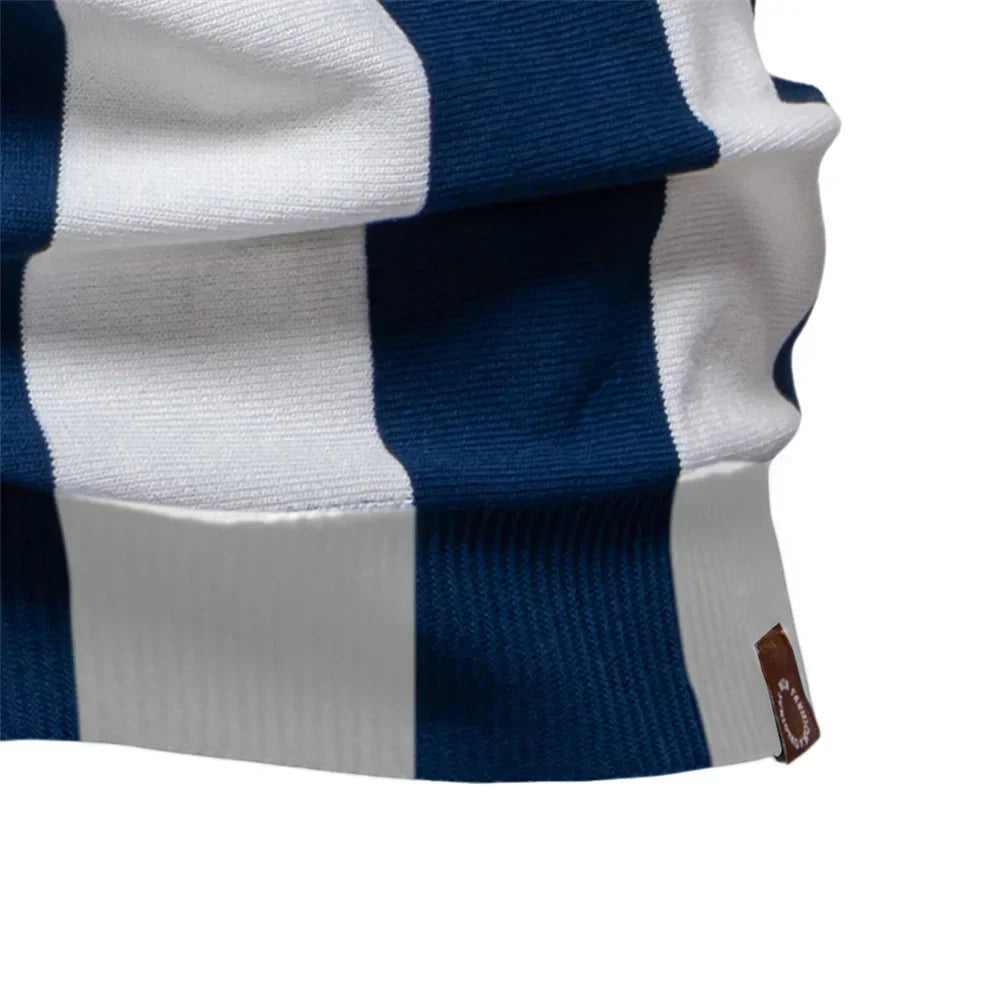 Polo homme manches courtes | Col classique, rayures verticales | Respirant pour l été, style casual