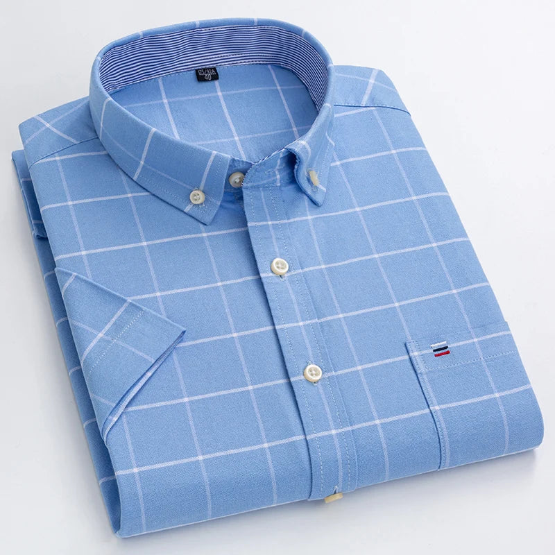 Chemise boutonnée pour hommes | Manches courtes