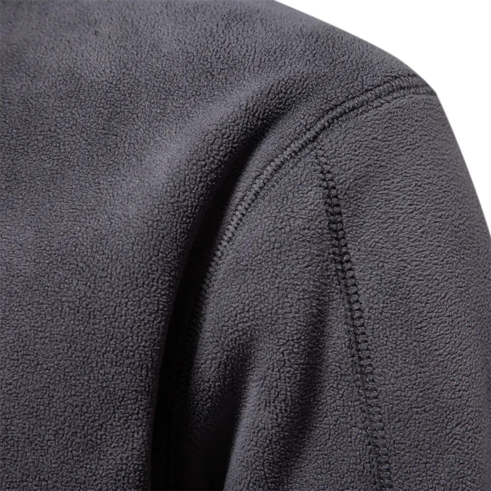 Pull Zippé Polaire Homme Confortable et Facile d’Entretien | Style Polyvalent Automne Hiver