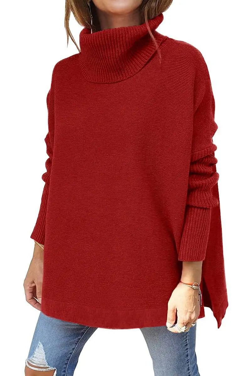 Pull Col Roulé Femme En Maille Douce | Chaud Et Confortable Pour L’Hiver