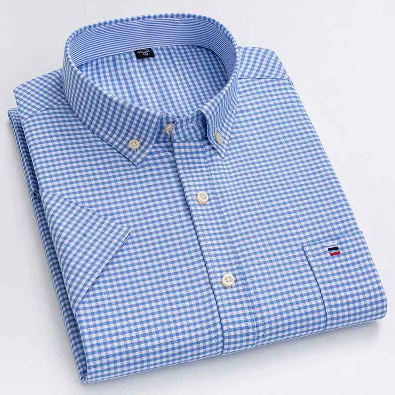 Chemise boutonnée pour hommes | Manches courtes
