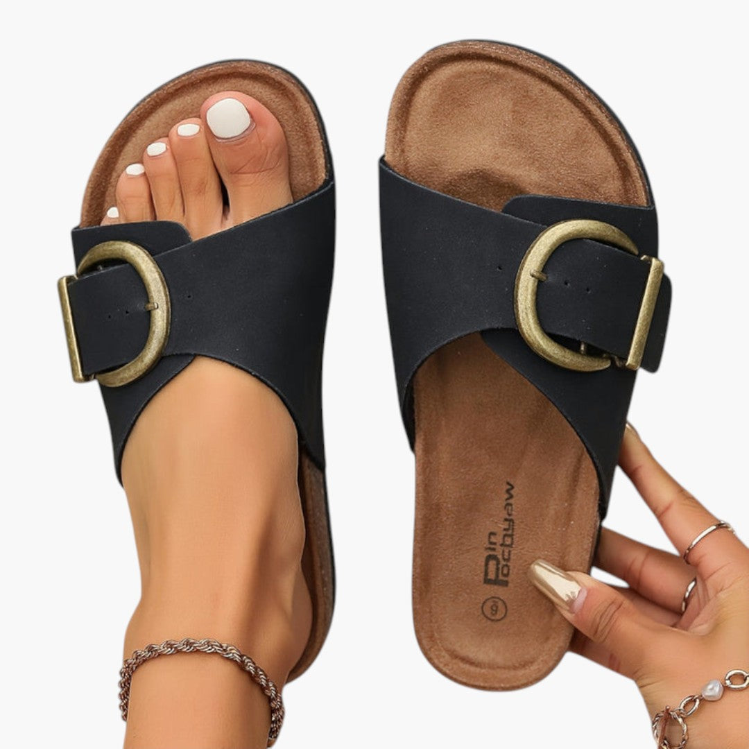 Komfortable damesandaler med ergonomisk sål
