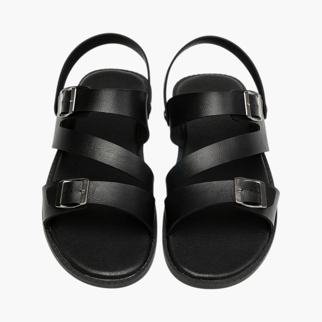 Comfortabele herensandalen met verstelbare metalen gesp