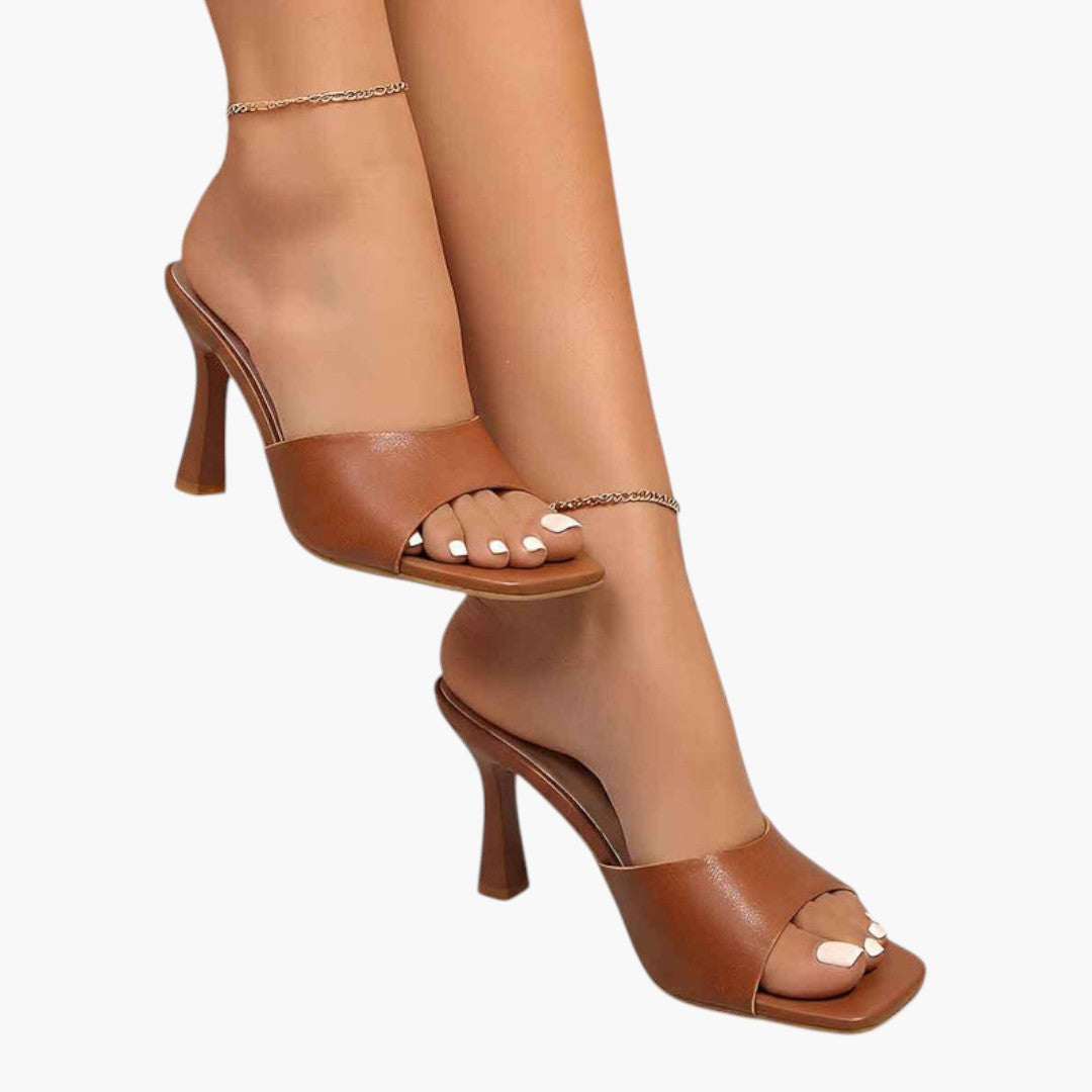 Sandales Femme à Talon Haut avec Bout Ouvert