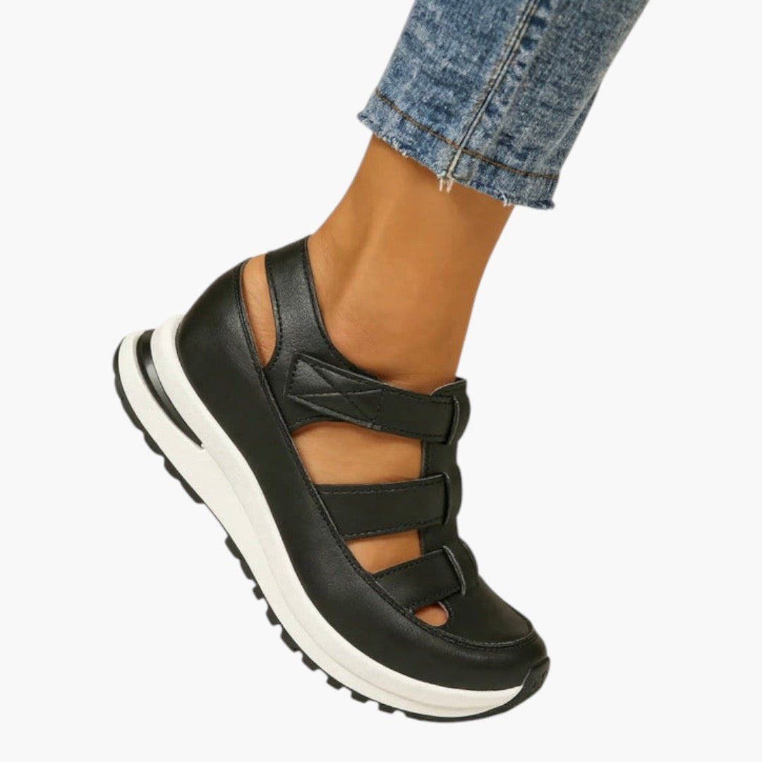 Sandali donna con zeppa e cinturini regolabili