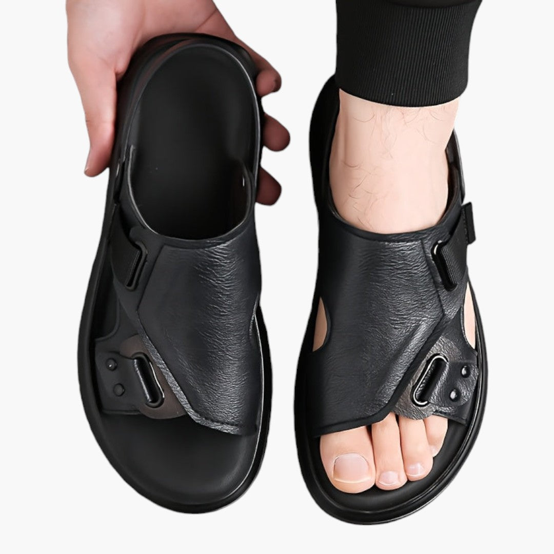 Herren-Sandalen mit rutschfester Sohle und verstellbarem Verschluss