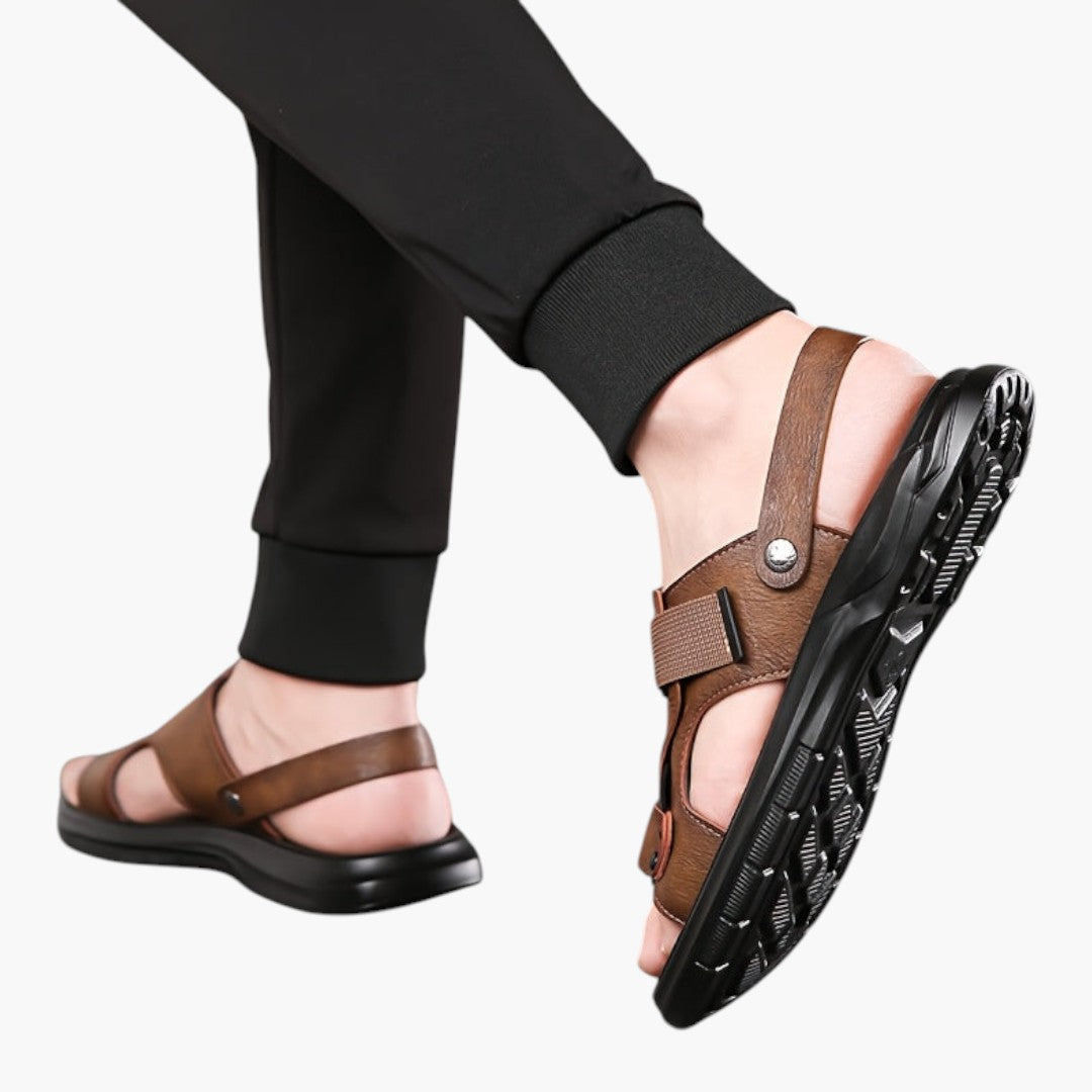 Sandales Homme a Semelle Antidérapante et Fermeture ajustable