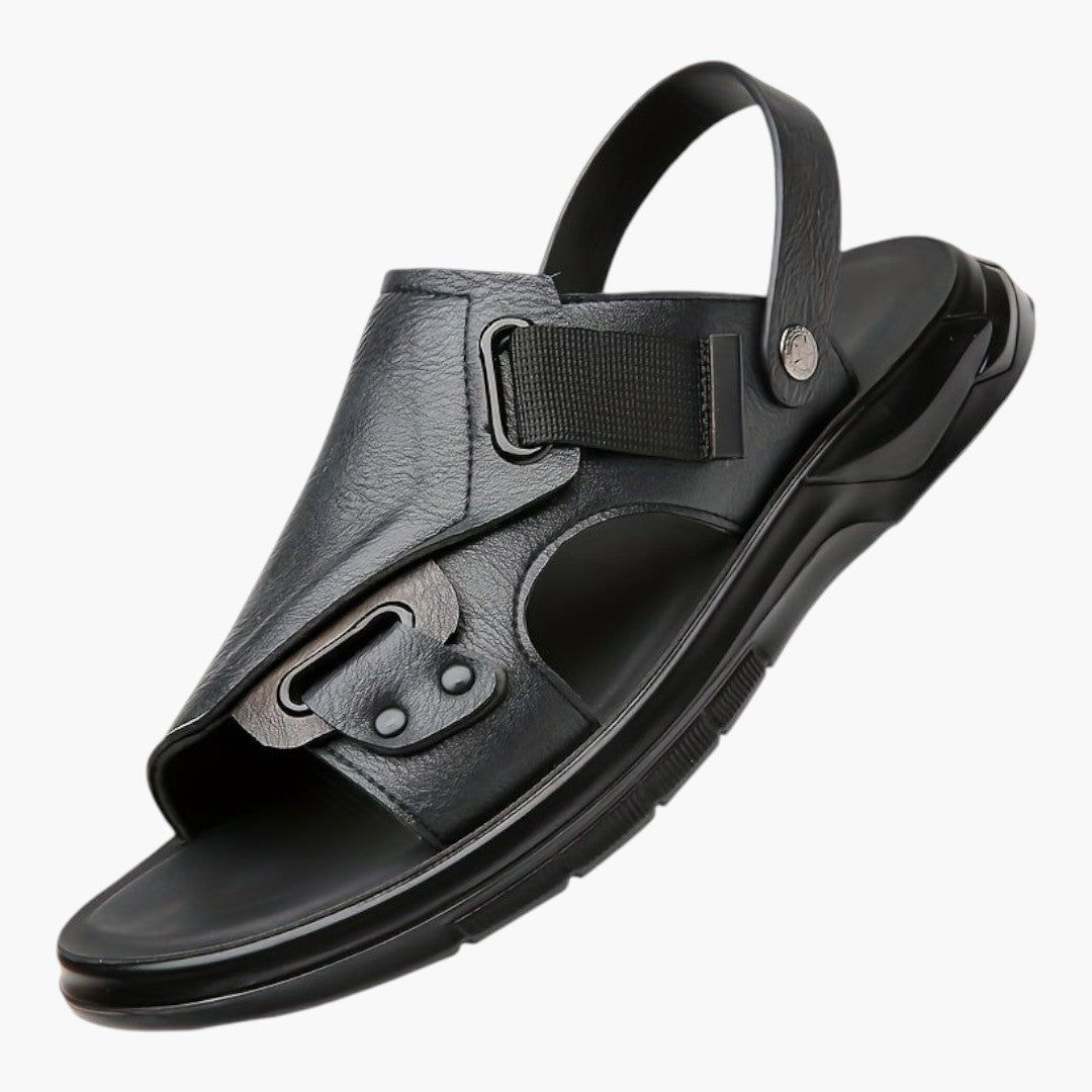 Herren-Sandalen mit rutschfester Sohle und verstellbarem Verschluss
