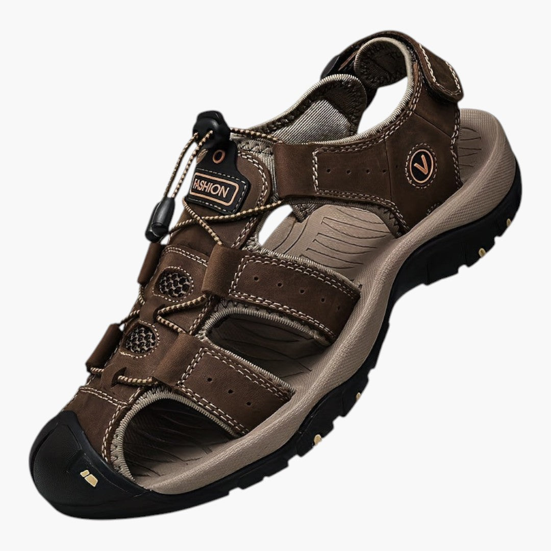 Sandales Homme avec Bout Fermé et Fermeture Ajustable