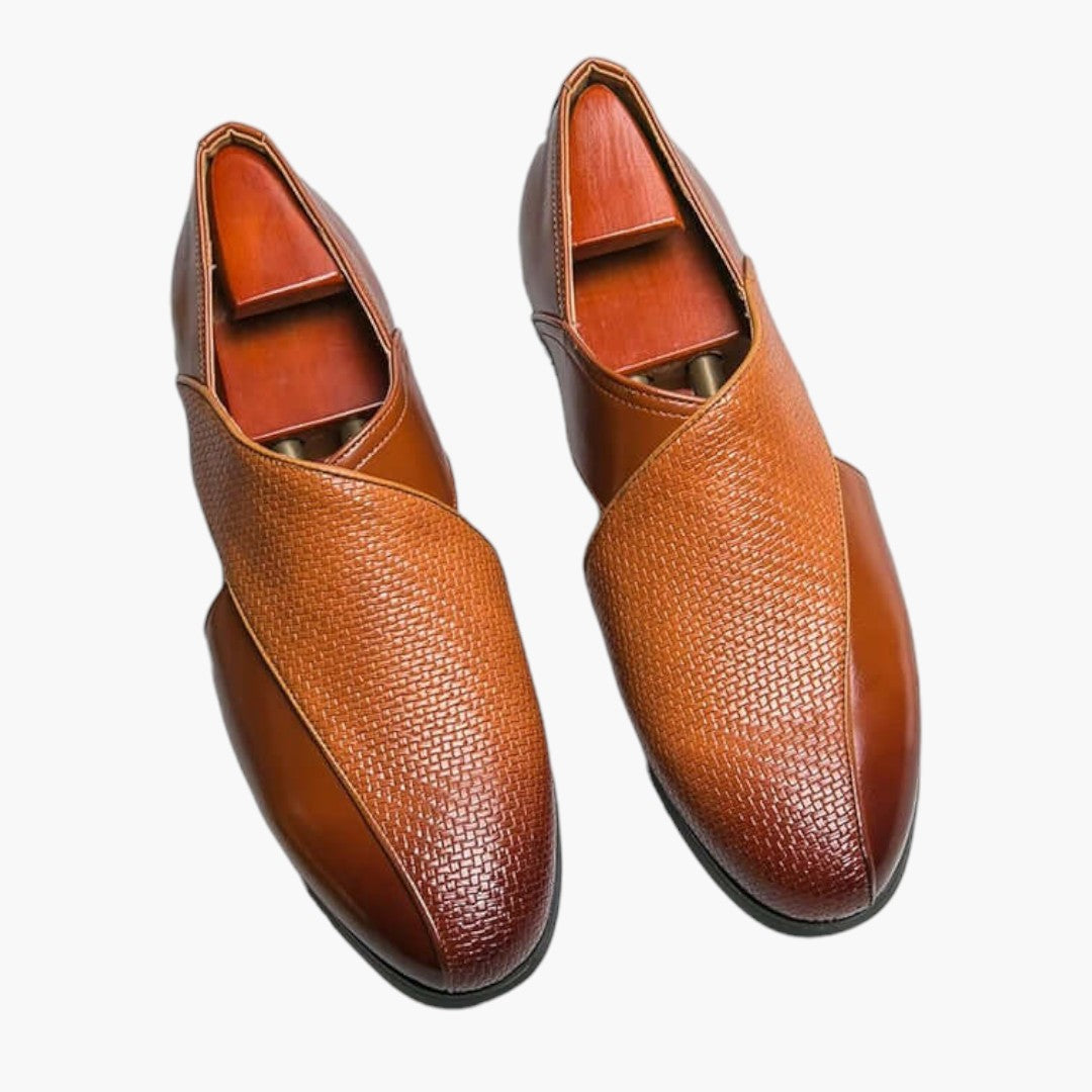 Herren-Sandalen mit Leder und rutschfester Sohle