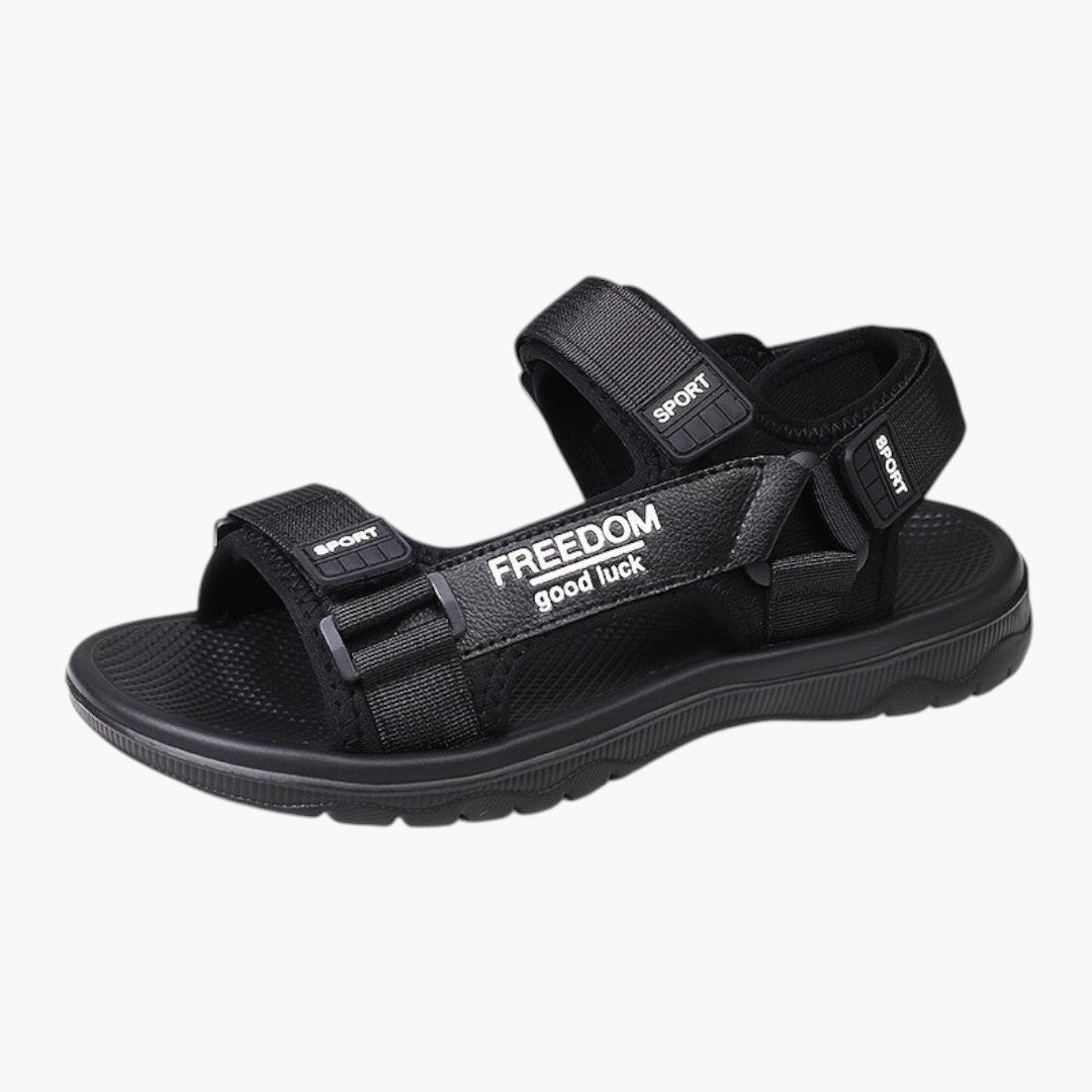 Herrsandaler med justerbar stängning och tjock sula