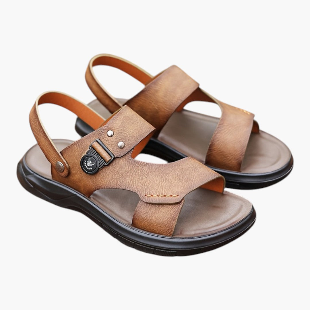 Sandales Homme avec Semelle Souple et Fermeture Sans Lacets