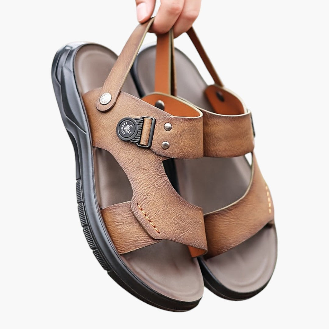Sandales Homme avec Semelle Souple et Fermeture Sans Lacets