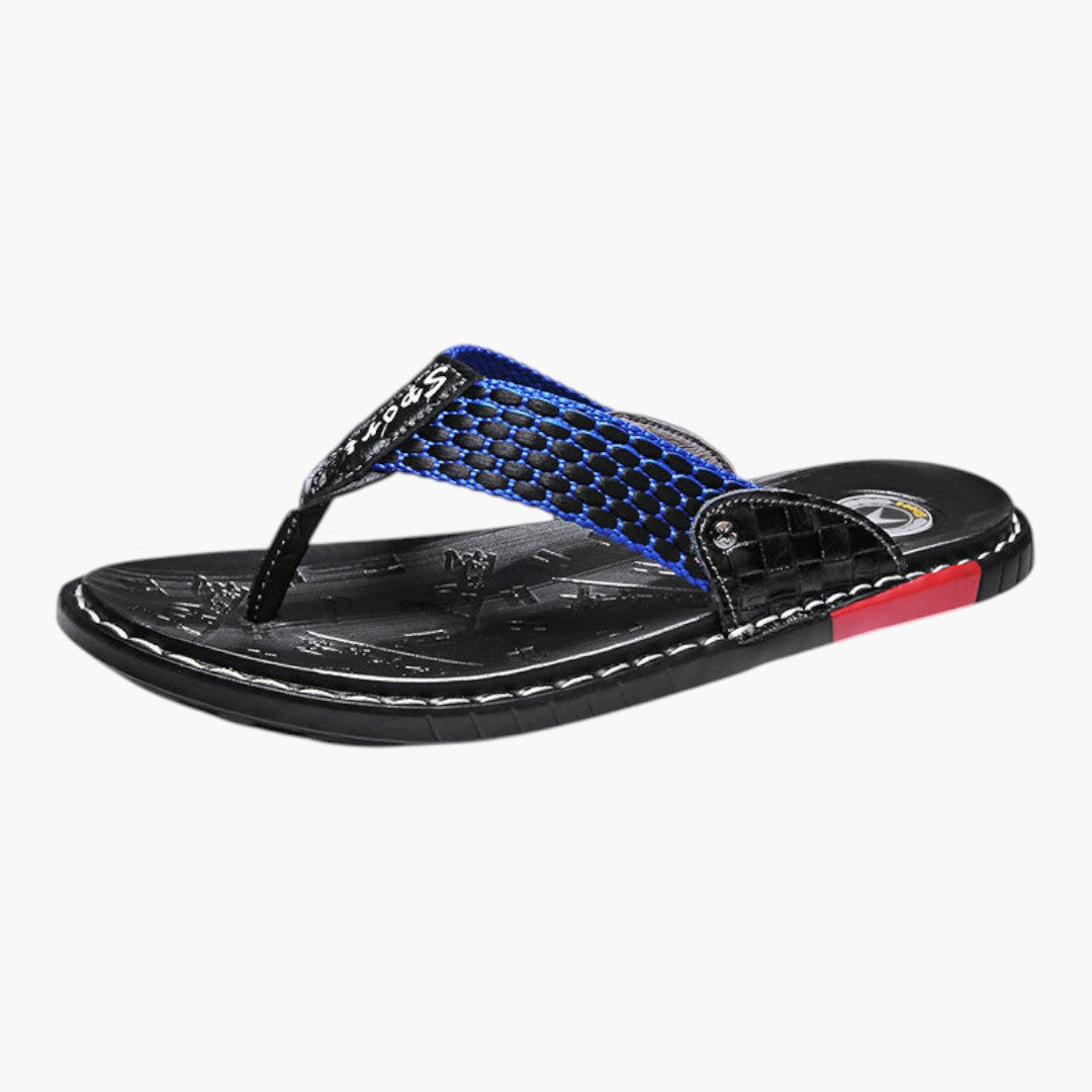 Herrensandalen aus Leder mit ergonomischer Sohle