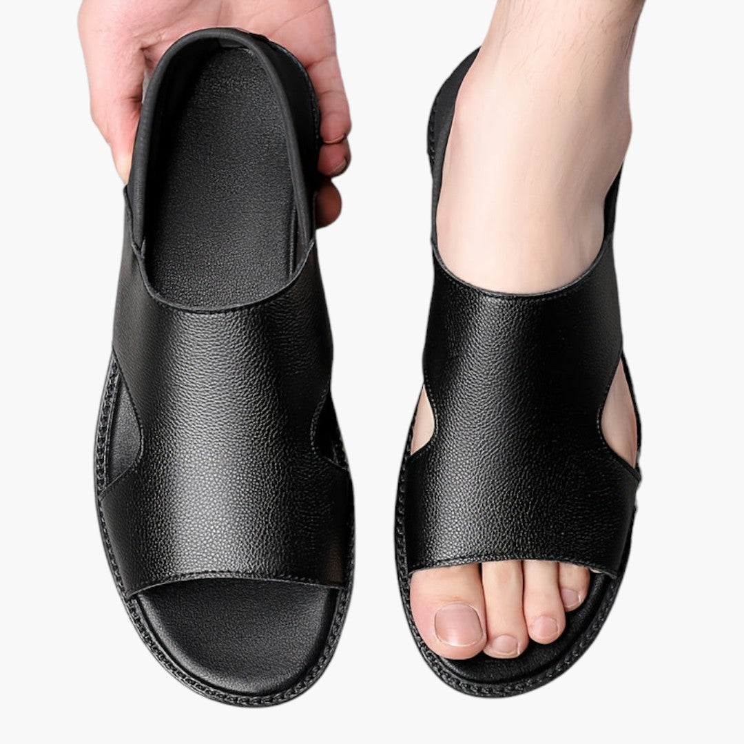 Sandales Respirantes Homme avec Fermeture Sans Lacets