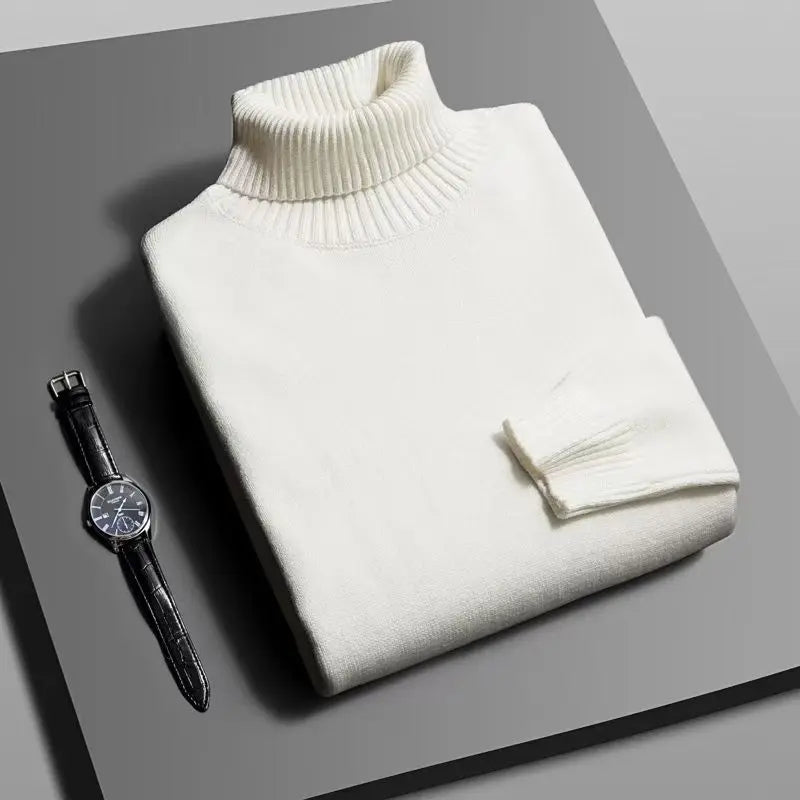 Pull Col Roulé Homme Automne Hiver | Confort Chaud et Style Chic