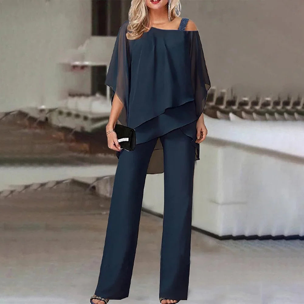 Ensemble 2 pièces femme | tenue épaules dénudées à l’allure fluide
