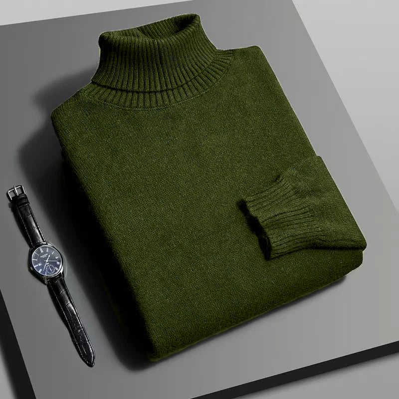 Pull Col Roulé Homme Automne Hiver | Confort Chaud et Style Chic