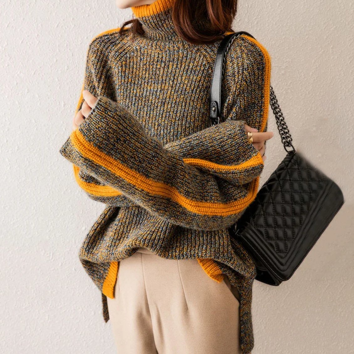 Pull Col Roulé Femme Élégant | Confort Douillet et Style Intemporel