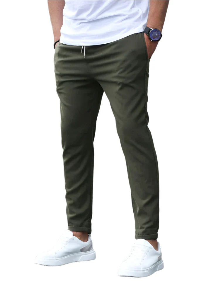Pantalon homme slim | Coupe moderne, poches latérales et arrière | Style polyvalent casual ou semi formel