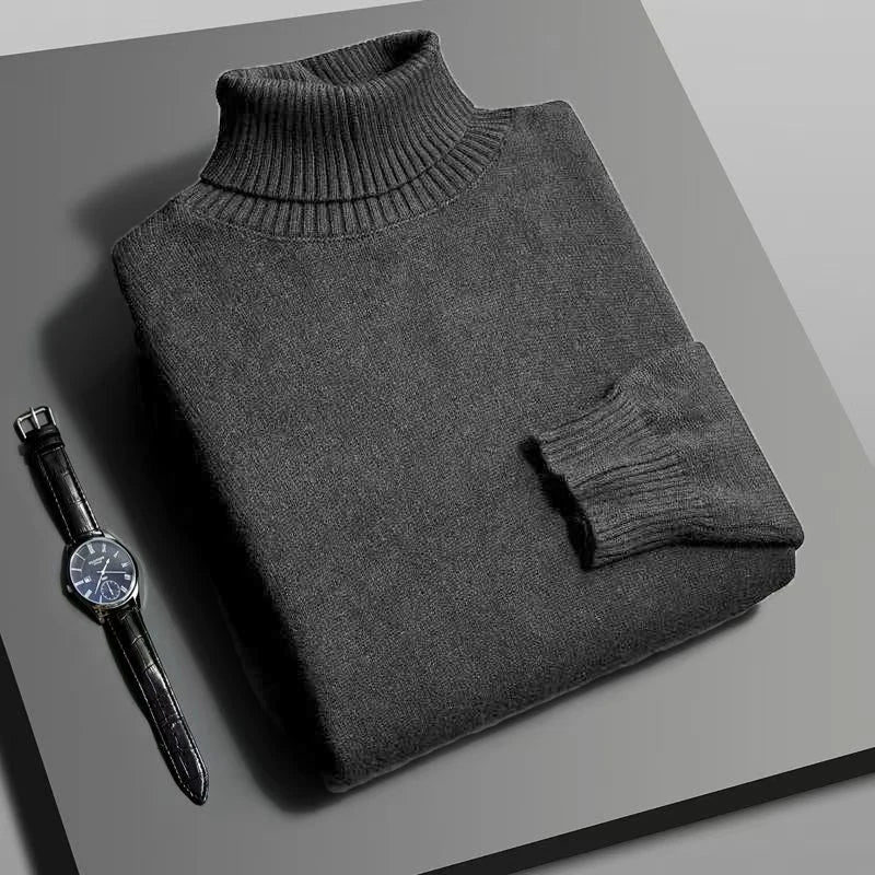 Pull Col Roulé Homme Automne Hiver | Confort Chaud et Style Chic