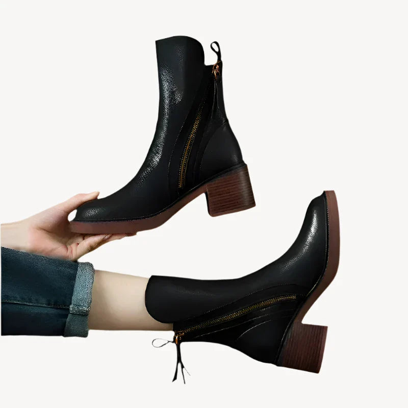 Bottines femme | Semelle stable, confort durable | Style élégant polyvalent hiver et mi-saison