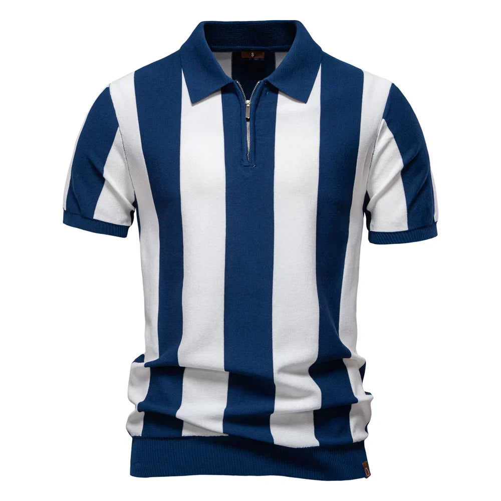 Polo homme manches courtes coton col classique style casual été
