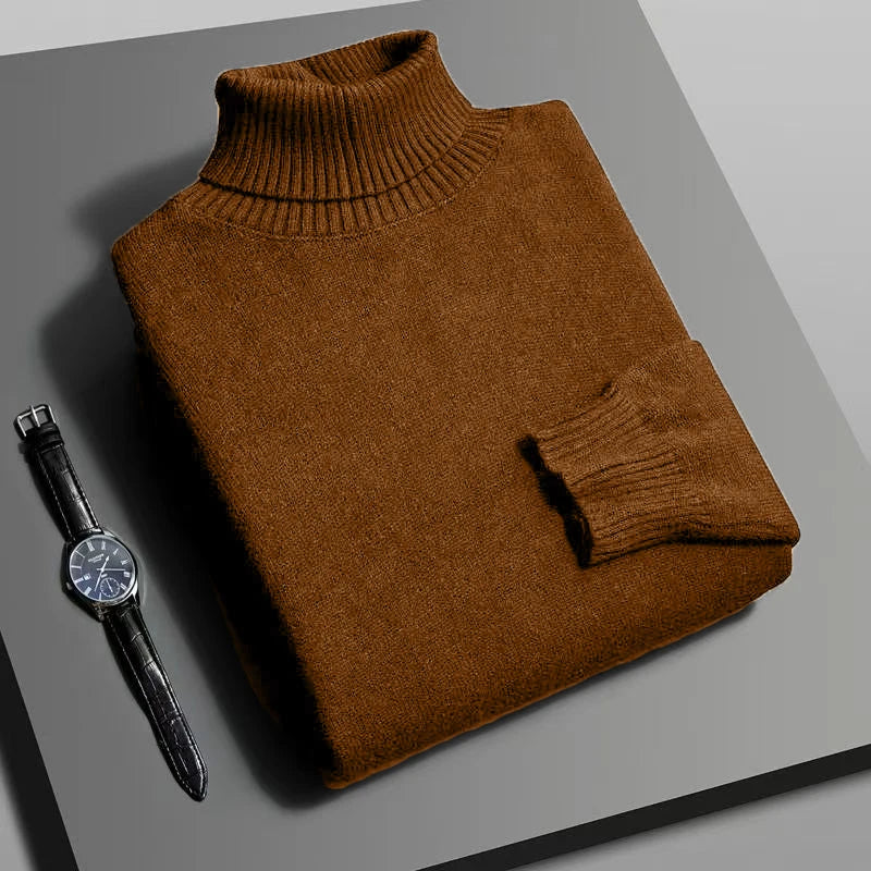 Pull Col Roulé Homme Automne Hiver | Confort Chaud et Style Chic