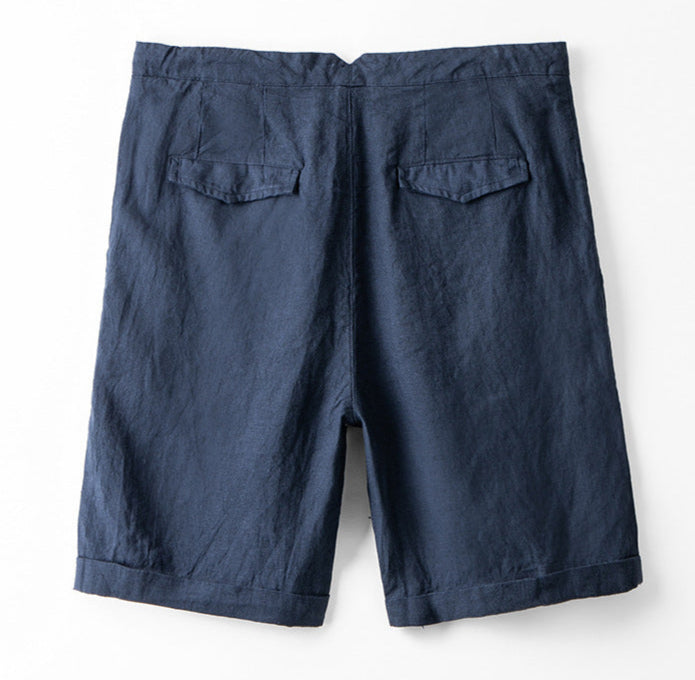 Short homme ample à cordon – marine