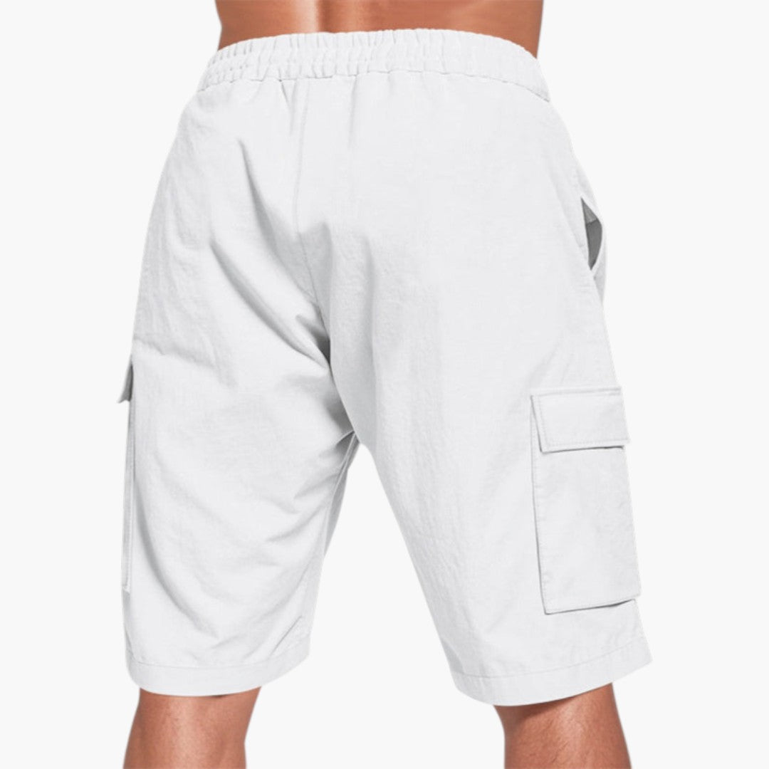 Short Cargo Homme avec Cordon de Serrage et Poches