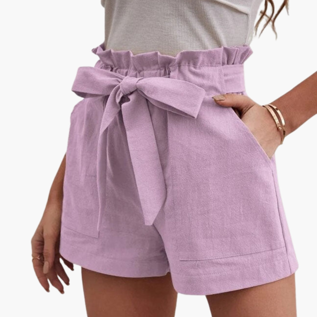Pantaloncini Donna Vita Alta con Coulisse