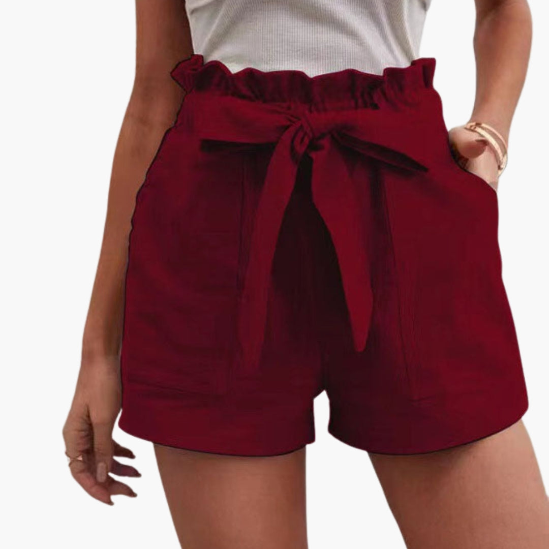 Pantaloncini Donna Vita Alta con Coulisse